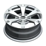 12 Inch 6 Hole Silver Machine Face PCD 108 Light Truck Wheel - Image 3