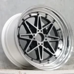 14/15/16inch Alloy Wheel Rim Car Wheel Rim 4*100/114.3 Black Plished Lip Gold Rines Aftermarket Auto Parts - Image 3