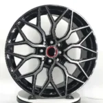 15 Inch 17 Inch 20 Inch 5 Hole 5X120 5X114.3 Aftermarket Car Alloy Wheels Oy17199 Black Machine Matt Black Casting Wheels - Image 2