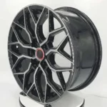 15 Inch 17 Inch 20 Inch 5 Hole 5X120 5X114.3 Aftermarket Car Alloy Wheels Oy17199 Black Machine Matt Black Casting Wheels - Image 3