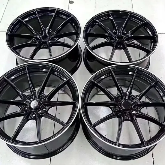 16 17 Inch 5X114.3 Black Color Alloys Aluminum Car Passenger Rims Wheels for Rays CE28