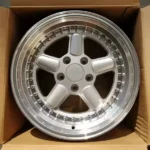 17 18 Inch 5 Holes Silver Color Painting with Rivet Aluminum Alloy Wheel Rims - Image 2