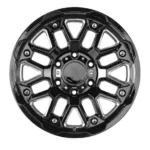 17X9 6X139.7 Rines Black SUV Alloy Wheels off Road Aluminum Rims - Image 3