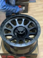 17X9 Offroad Matte Black Alloy Car Wheels 6X139.7 5X127 for SUV 4X4 Durable Rim Fit for Jeep Wrangler Ford Range