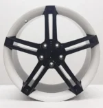 18-19 Inch 5 Holes Popular Design High Performance Black Plus White Lip Car Wheel Rim