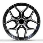 19 Inch 20 Inch 5X100 5X112 5X120 Car Alloy Wheel Rims Oy17184 Matt Black Chrome Rivets