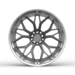 2-Piece Forged Aluminum Alloy Wheels Gunmetal Customized OEM/ODM Car Rim with Rivets
