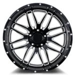 20 22inch Force Offroad Black Milled SUV 4X4 Alloy Wheel Rim - Image 2