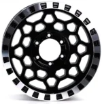 4X4 off Road Car Wheel 5 Holes Black Painting Car Wheel with Beadlock - Image 2