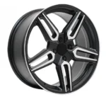 5 Holes 8X100 114.3 PCD 17 Inch Black with Machined Face Alloy Wheel Rims From China Oy17203 Multi Spoke Casting - Image 2