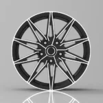 5 Holes 8X100 114.3 PCD 17 Inch Black with Machined Face Alloy Wheel Rims From China Oy17203 Multi Spoke Casting - Image 4