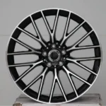 5 Holes Aluminum Alloy Wheel Black Machined Car Wheel Suit for Sedan Car - Image 2