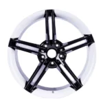 5 Holes Silver Aluminum Alloy Replica Car Wheel Rims - Image 4