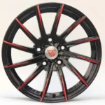 Aftermarket Wheel Red Rims Alloy Wheels for Works - Image 3