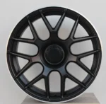Alloy Wheel Rim Black Half Machined Face 5 Holes Wholesale Aluminum Alloy Wheel Rim