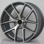 Auto Parts 5 Holes Silver Black Machined Car Wheel Suit for Racing Car - Image 2