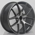 Auto Parts 5 Holes Silver Black Machined Car Wheel Suit for Racing Car - Image 3