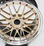 Black&Gold RS Lm01 Classic Japan 16 17 18inch 7j 8j Car Alloy Wheels - Image 4