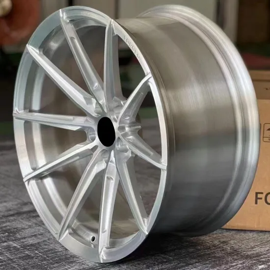 Brushed-Silver-Customized-Forged-5X112-5X120-Wheel-Rims-Alloy-Passenger-Car-Wheels Brushed Silver Customized Forged 5X112 5X120 Wheel Rims Alloy Passenger Car Wheels - Image 1