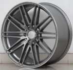 Classical Design 5 Holes Hyper Black Silver Aluminum Alloy Car Wheel - Image 3