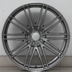 Classical Design 5 Holes Hyper Black Silver Aluminum Alloy Car Wheel - Image 4