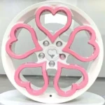 Custom 4X100 Pink Car Rims with Hearts Shape Alloy Wheels 16 Inch 4 Hole for Smart