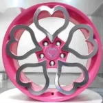 Custom 4X100 Pink Car Rims with Hearts Shape Alloy Wheels 16 Inch 4 Hole for Smart - Image 4