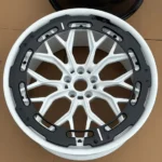 Custom 5 Holes 3-Pieces T6-6061 Aluminum Alloy Forged Wheel for Passenger Cars