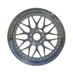 Custom 5X120 Wheels 2-Piece Forged Red Center Polished Barrel Concave Forged Car Alloy Wheels Rims - Image 4