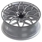 Customized Aluminum Alloy Car Wheel Silver Black Monoblock Forged Car Wheel Rim - Image 3