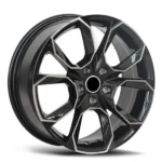 F S221 26" Aluminum Forged Wheel Rim Black/Purple
