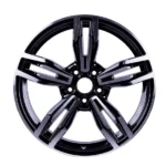 Factory Production Classical Replica Black Machined Face 5 Holes Aluminum Alloy Car Wheel - Image 4