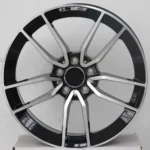 Factory Sale 5 Holes Aluminum Alloy Black Machined Car Wheel - Image 3