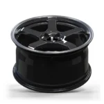 Factory Wholesale 5 Holes Durable Black Painting Aluminum Alloy Car Wheel - Image 2