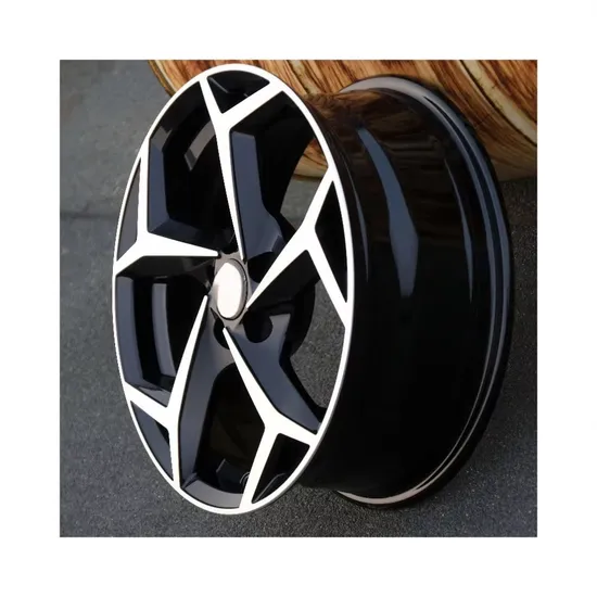 Flow-Formed-5-Holes-Black-Machined-Car-Aluminum-Alloy-Wheel-Rim Flow Formed 5 Holes Black Machined Car Aluminum Alloy Wheel Rim - Image 1