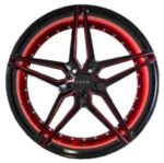 Gloss Black Red Inner Extreme Concave 16 17 18 19 20 Inch Alloy Wheels - Image 3