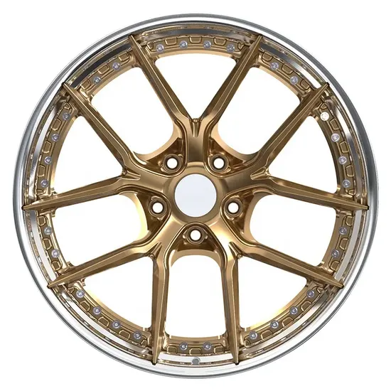 Golden Cheap High Quality Casting Replica 5X112 5X114.3 Aluminum Alloy Car Auto Rims Wheels