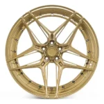 Golden Multi-Spoke Forged Alloy Wheels 5X112/127/130 18-20inch Deep-Concave - Image 4
