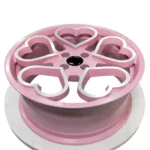 Heart-Shaped Cute Lady's Girl's Purple Custom Original/Aftermarket Rims Suitable for Various Luxury Cars.