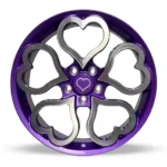 Heart-Shaped Cute Lady's Girl's Purple Custom Original/Aftermarket Rims Suitable for Various Luxury Cars. - Image 2