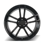 High Quality Car Alloy Wheel 15 16 17 Inch PCD 5X114.3 Deep Dish Wheel Rim Hyper Black - Image 4