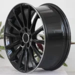High Quality Durable 5 Holes Black Machined Aluminum Alloy Car Wheel - Image 3