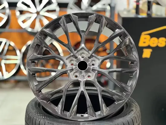 High Quality Light Weight Alloy Wheel 5 Holes Gloss Black Painting Car Wheel