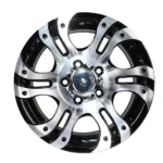 High Quality 5 Holes Silver Machined Replica Car Wheel Rims