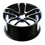 High Strength Customized Black Machined Face 5 Holes Alloy Wheel for Car - Image 3