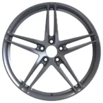 Hot Sale Forged Alloy Car Wheel Rims for Passenger Cars 5 Holes Black and Gold Painting - Image 2