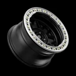 Hot Sale New Design Black and Silver Painting Deep Dish off-Road Car Wheel Rims with Trip Ring - Image 2