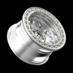 Hot Sale New Design Black and Silver Painting Deep Dish off-Road Car Wheel Rims with Trip Ring - Image 4