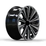 Hot Sell New Design Black Machined Face Alloy Car Wheels 17 18 Inch Rims