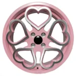 Ladies' Cute Heart-Shaped Purple Wheel Rims Suitable for Various Luxury Car Sizes - Image 4